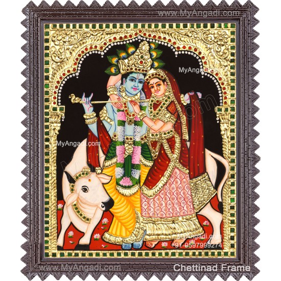 Radha Krishna Tanjore Painting