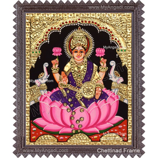 Gajalakshmi Tanjore Painting
