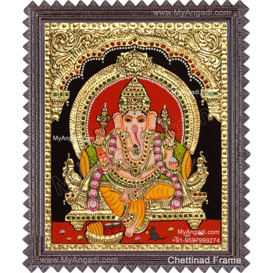 Ganapathi Tanjore Painting 