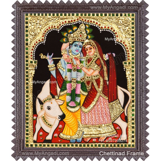 Radha Krishna Tanjore Painting