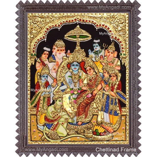 Ramar Pattabhisekam Tanjore Painting