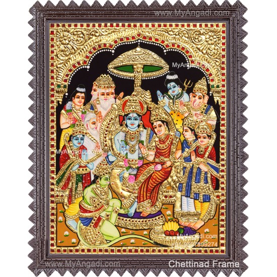 Ramar Pattabhisekam Tanjore Painting
