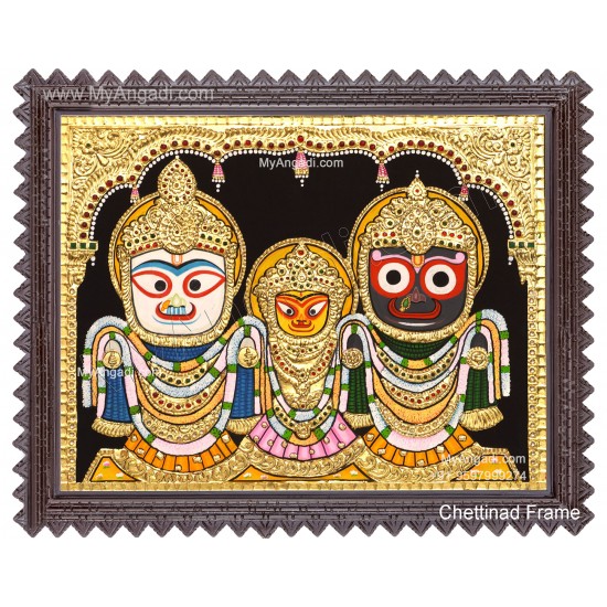 Jagannathar -  Tanjore Painting