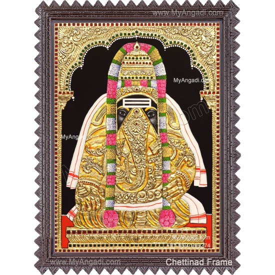 Pillaiyarpatti karpaga Vinayagar Tanjore Painting