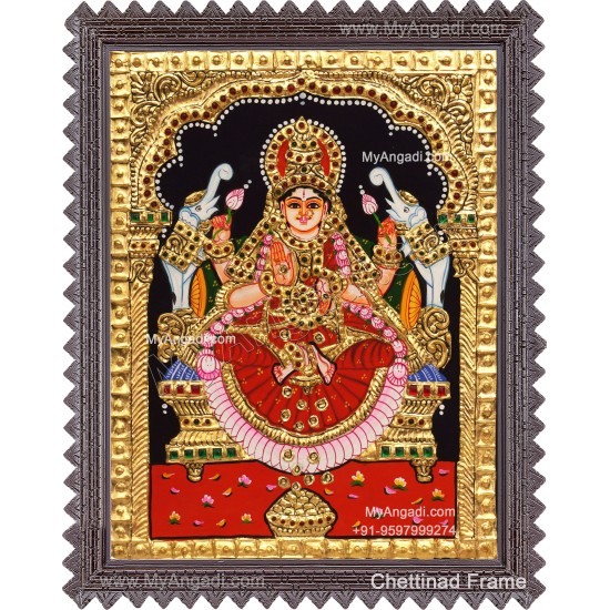 Gajalakshmi Tanjore Painting