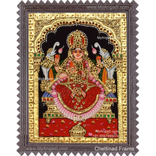 Gajalakshmi Tanjore Painting 