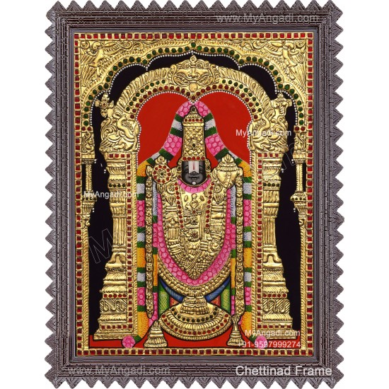 Venkateshwara  Swamy Tanjore Painting