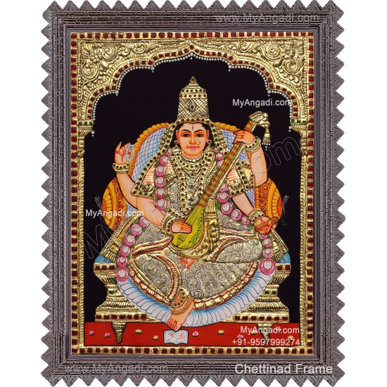 Saraswathi Tanjore Painting