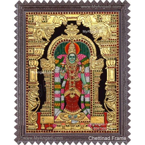 Meenakshi Amman Tanjore Painting