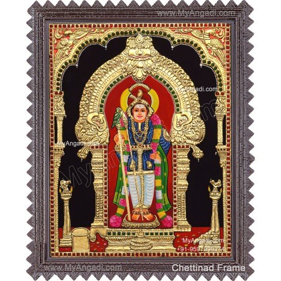 Palani  Murugan Tanjore Painting