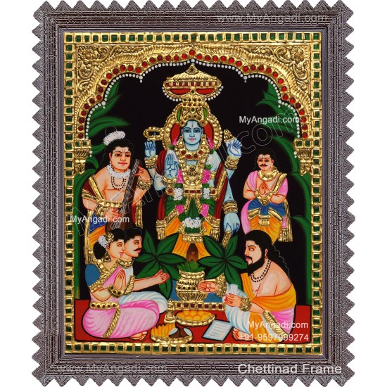 Sathya Narayana Swami Tanjore Painting