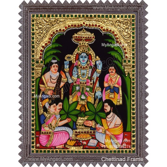 Sathya Narayana Swami Tanjore Painting