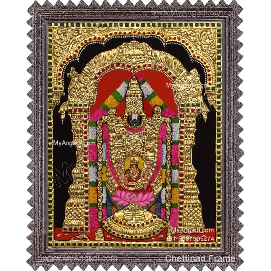 Balaji Lakshmi Tanjore Painting