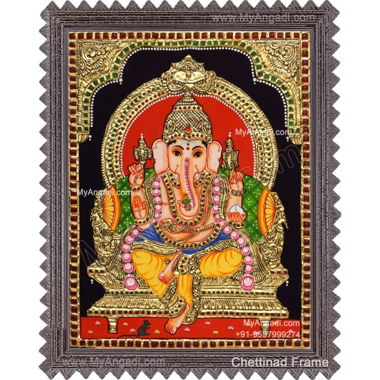 Ganapathi Tanjore Painting 