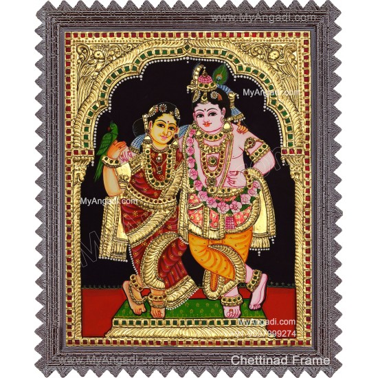 Radha Krishna Tanjore Painting