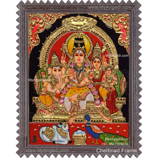 Shiva Family Tanjore Paintings