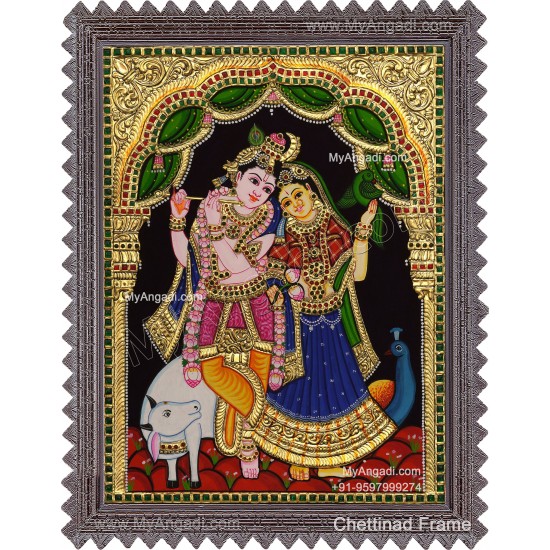 Radha Krishna Tanjore Painting