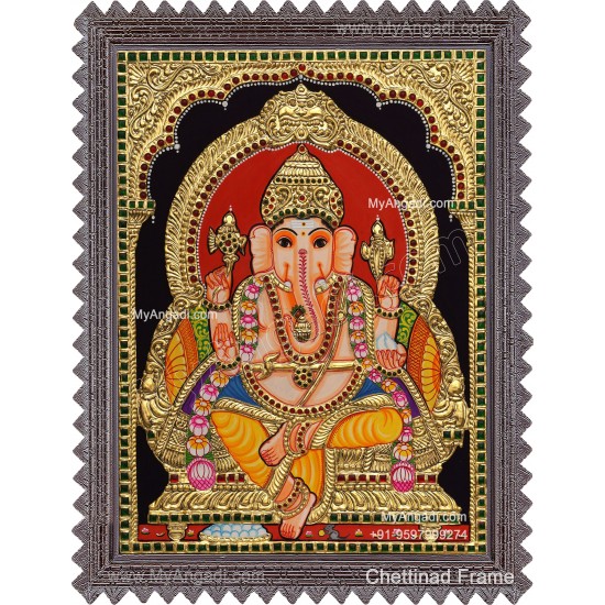 Ganapathi Tanjore Painting 