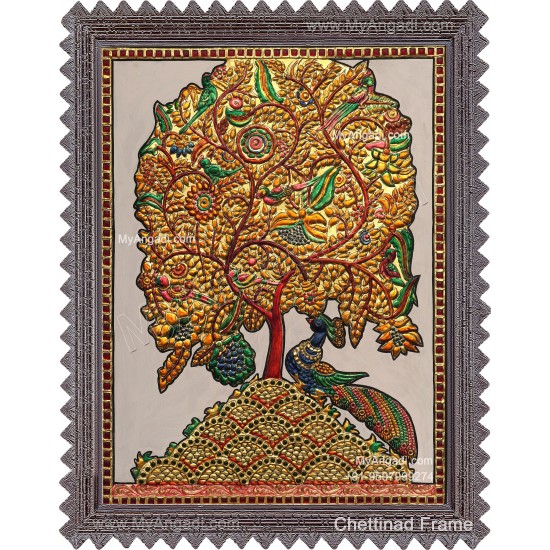 Tree Of Life Tanjore Painting 