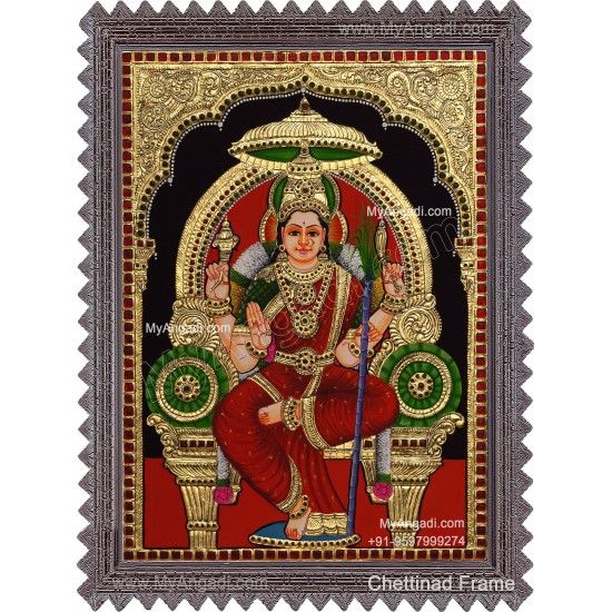 Kamatchi Amman Tanjore Painting