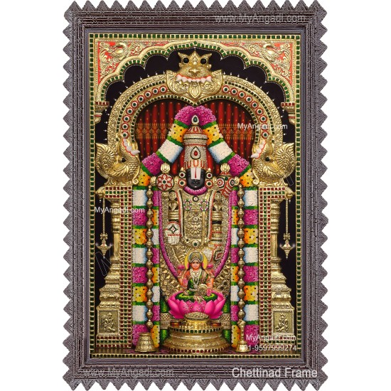 Balaji Lakshmi 3d Tanjore Painting