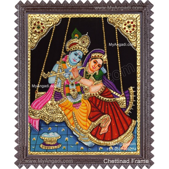 Radha Krishna Tanjore Painting