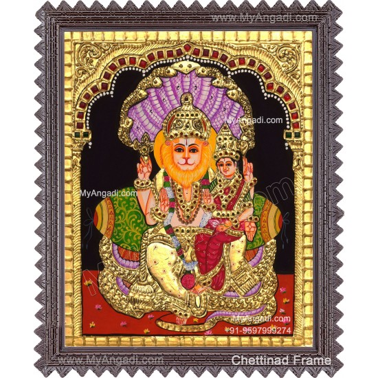 Lakshmi Narasimhar Tanjore Painting