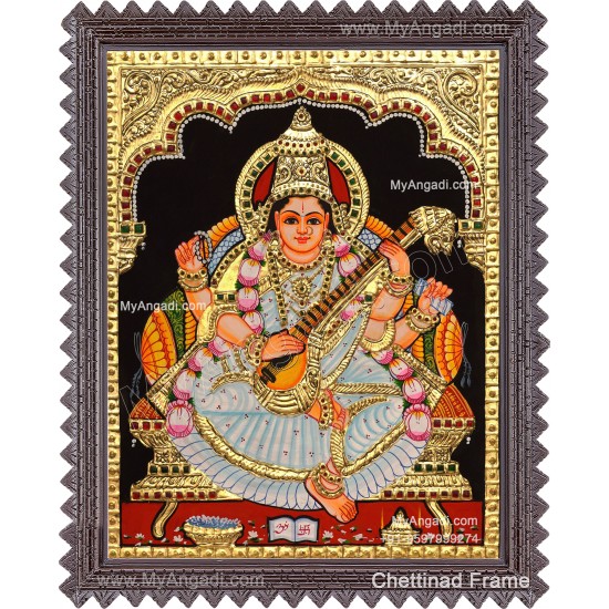 Saraswathi Tanjore Painting