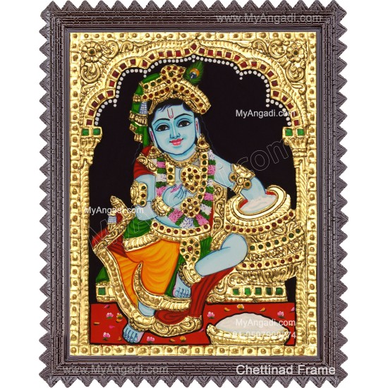 Butter Krishna Tanjore Painting