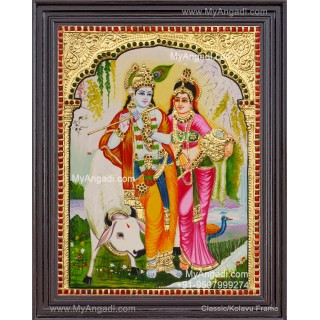 Radha Krishna Tanjore Paintings