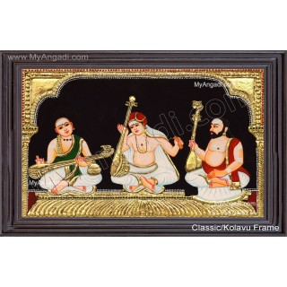 Sangeetha Mummoorthigal Tanjore Painting
