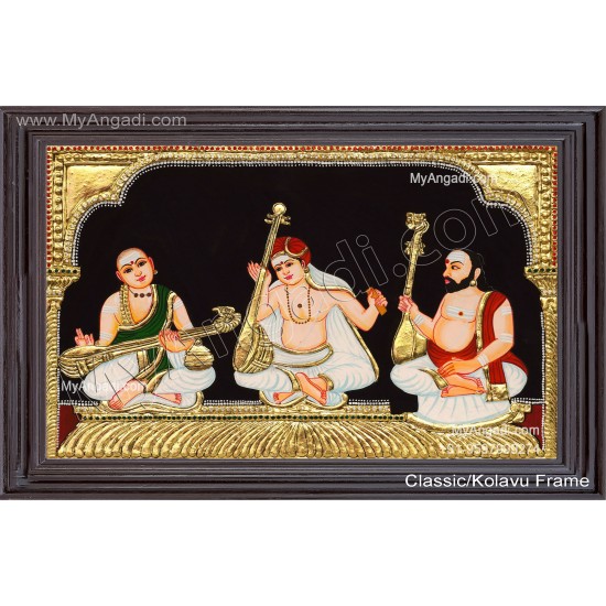 Sangeetha Mummoorthigal Tanjore Painting