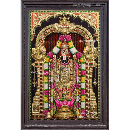 Balaji Lakshmi 3d Tanjore Painting