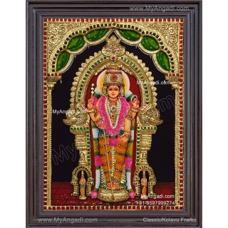 Thiruchendur Murugan 3D Tanjore Painting