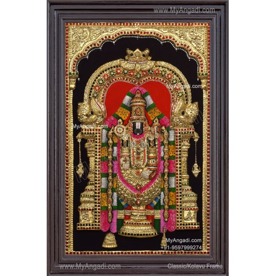 venkateshwara 3d Tanjore Painting