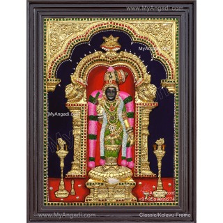 Meenakshi Amman 3D Tanjore Painting