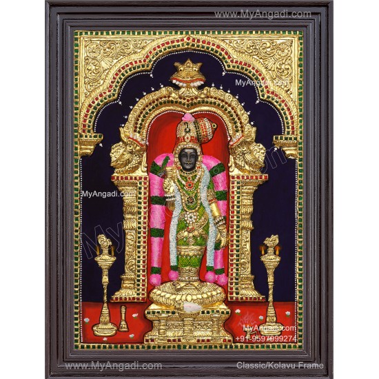 Meenakshi Amman 3D Tanjore Painting