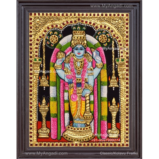 Guruvayoorappan Tanjore Painting