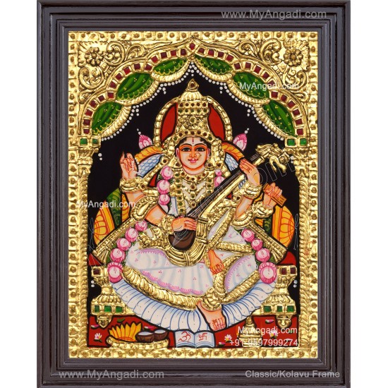 Saraswathi Tanjore Painting