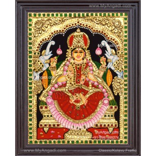 Gajalakshmi Tanjore Painting