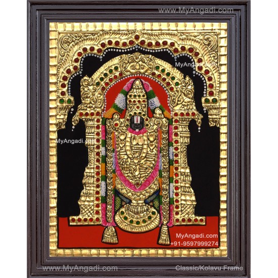 Venkateshwara  Swamy Tanjore Painting