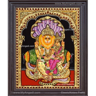 Lakshmi Narasimhar Tanjore Painting