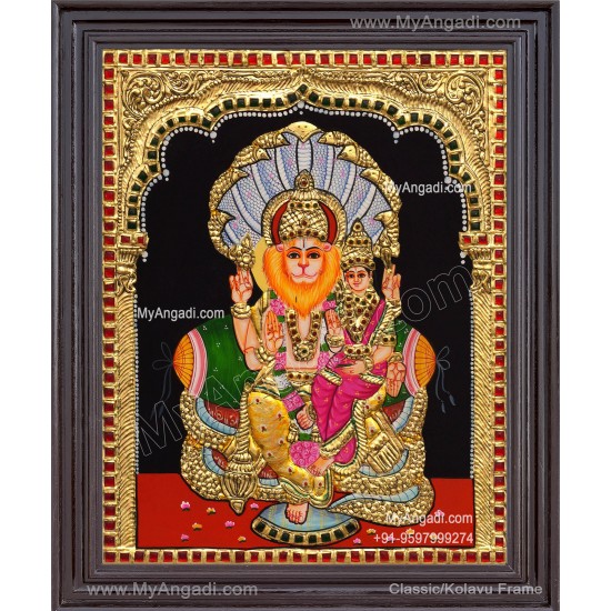 Lakshmi Narasimhar Tanjore Painting
