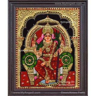 Kamatchi Amman Tanjore Painting