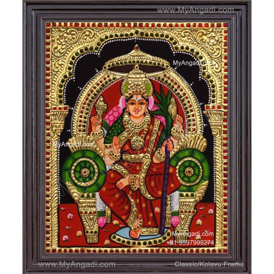 Kamatchi Amman Tanjore Painting
