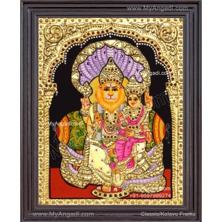 Lakshmi Narasimhar Tanjore Painting