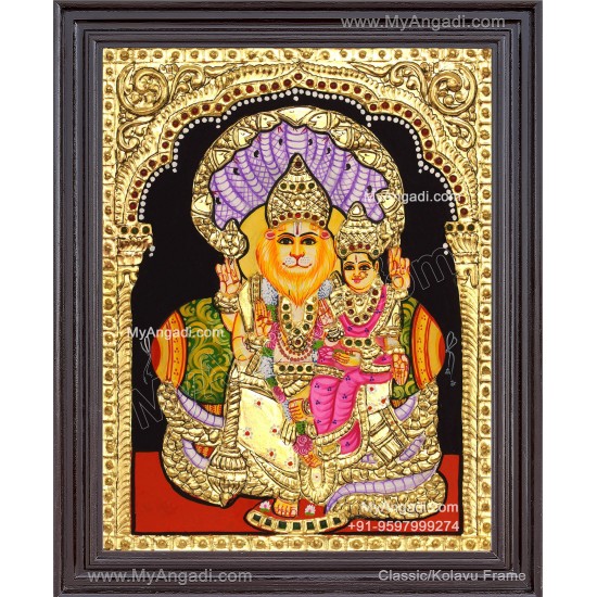Lakshmi Narasimhar Tanjore Painting