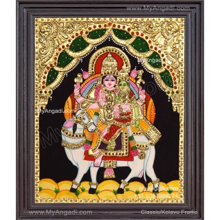 Pradhosam Sivan Parvathi Tanjore Painting