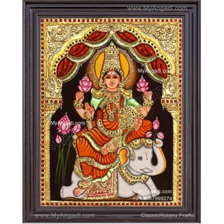Gajalakshmi Tanjore Painting