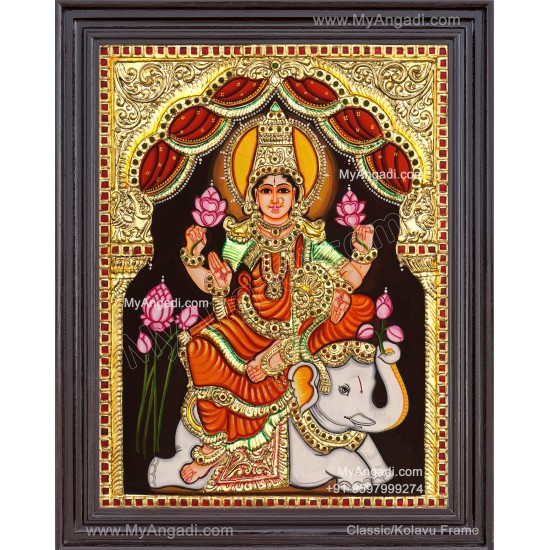 Gajalakshmi Tanjore Painting